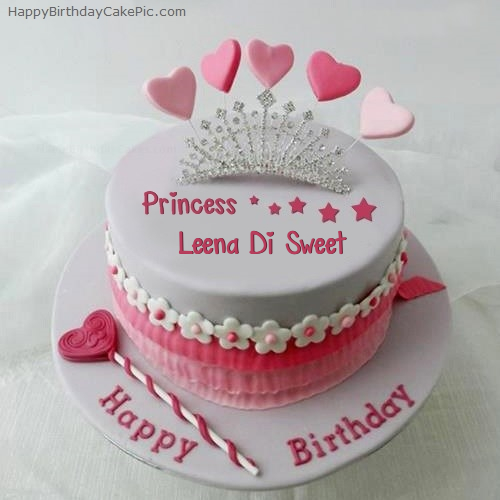 write name on Princess Birthday Cake